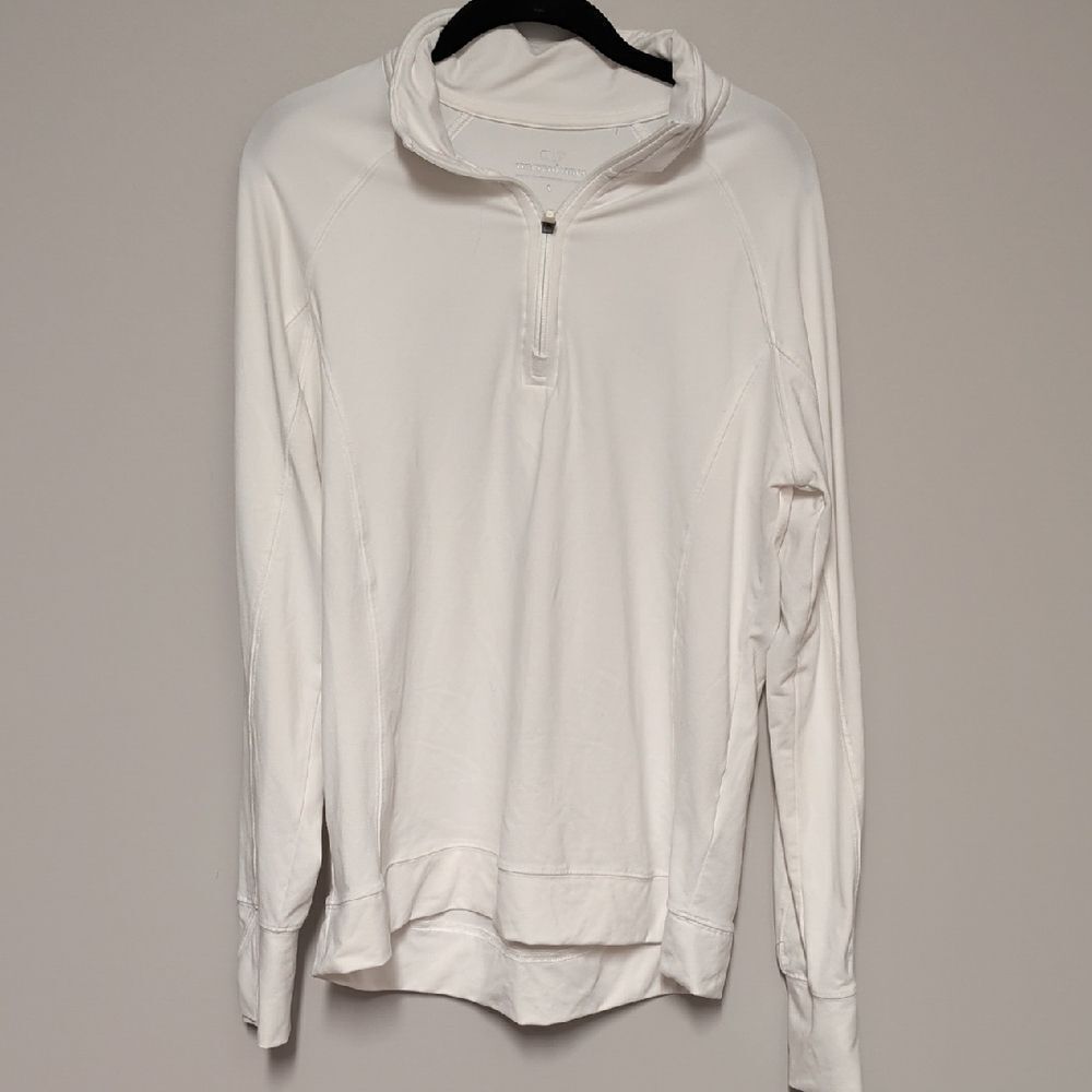 Vineyard Vines Cream Quarter-Zip Pullover